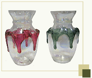 Flower Vase with Glass Frill