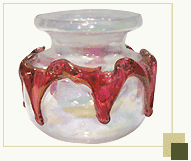 Flower Vase with Glass Frill