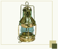 Brass Ships anchor Lantern